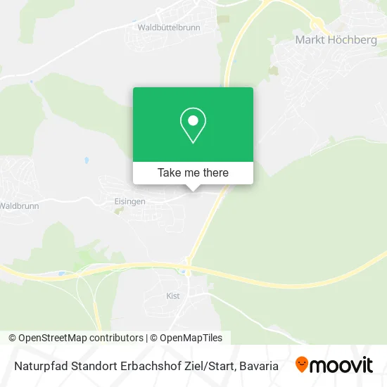 Карта Naturpfad Standort Erbachshof Ziel / Start