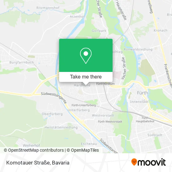 Карта Komotauer Straße
