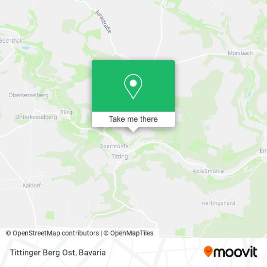 Tittinger Berg Ost map