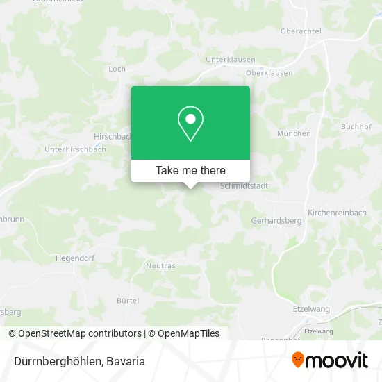 Карта Dürrnberghöhlen