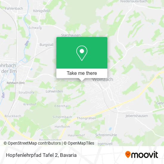 Карта Hopfenlehrpfad Tafel 2