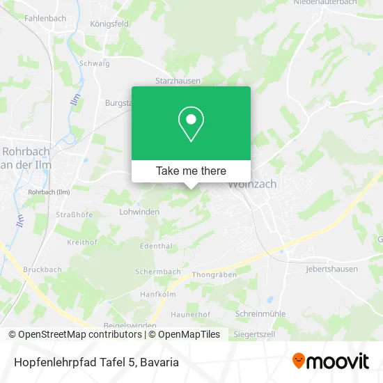 Карта Hopfenlehrpfad Tafel 5