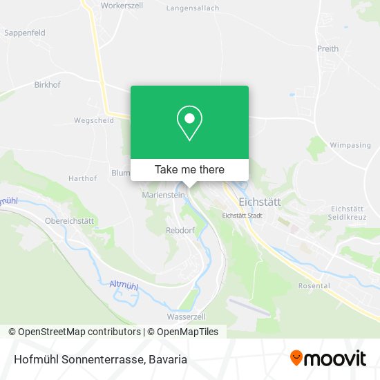 Hofmühl Sonnenterrasse map