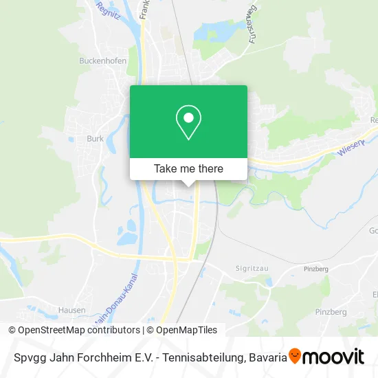 Карта Spvgg Jahn Forchheim E.V. - Tennisabteilung