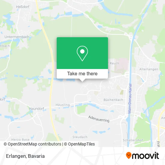 Карта Erlangen