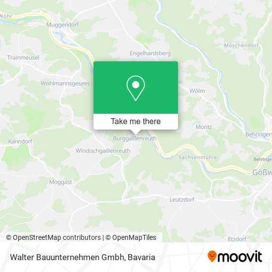 Карта Walter Bauunternehmen Gmbh