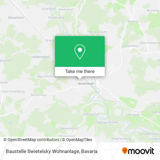 Карта Baustelle Swietelsky Wohnanlage