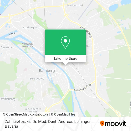 Карта Zahnarztpraxis Dr. Med. Dent. Andreas Leininger