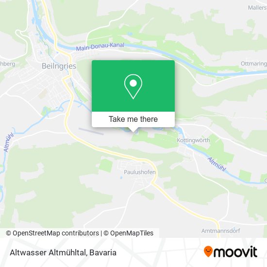 Altwasser Altmühltal map