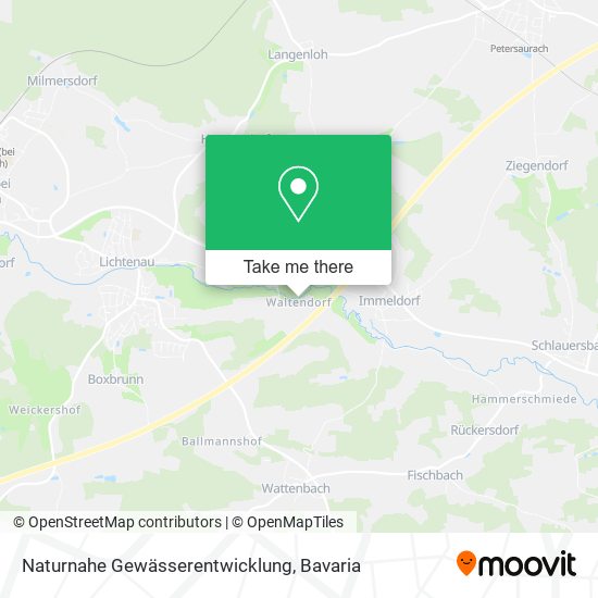 Naturnahe Gewässerentwicklung map