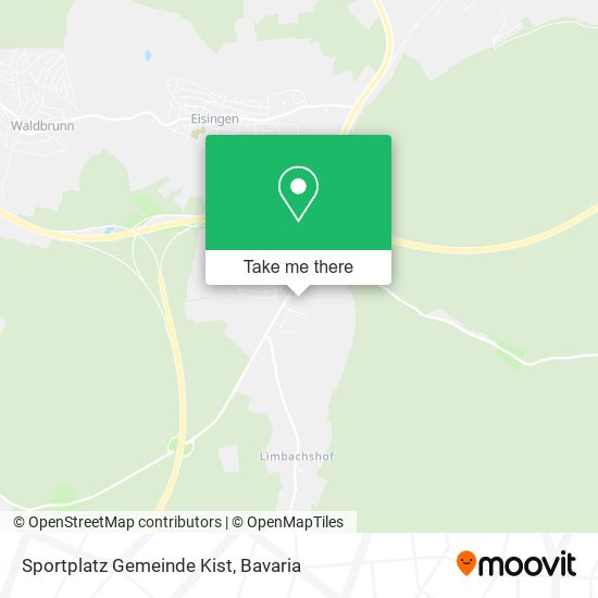 Sportplatz Gemeinde Kist map