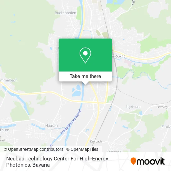 Карта Neubau Technology Center For High-Energy Photonics