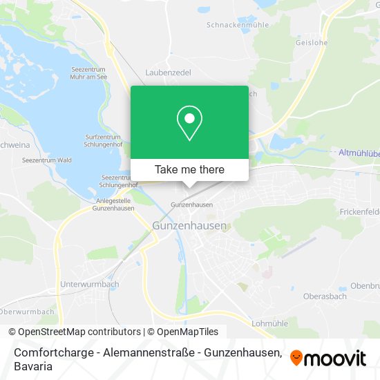 Comfortcharge - Alemannenstraße - Gunzenhausen map