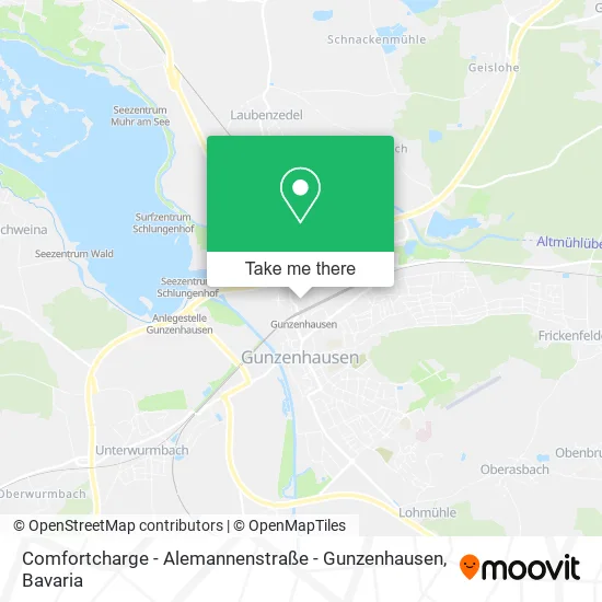 Карта Comfortcharge - Alemannenstraße - Gunzenhausen
