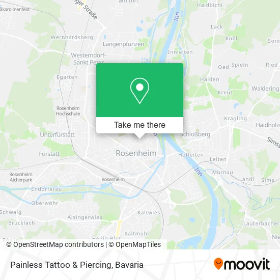 Карта Painless Tattoo & Piercing