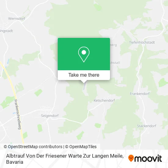 Карта Albtrauf Von Der Friesener Warte Zur Langen Meile