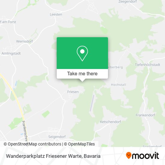 Wanderparkplatz Friesener Warte map
