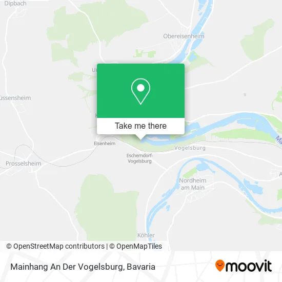 Карта Mainhang An Der Vogelsburg