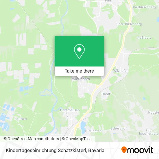 Карта Kindertageseinrichtung Schatzkisterl