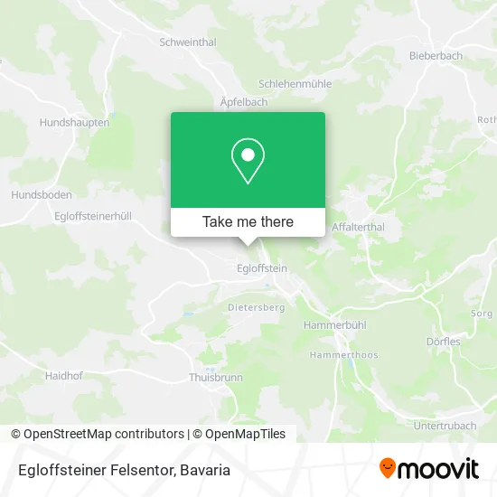 Карта Egloffsteiner Felsentor
