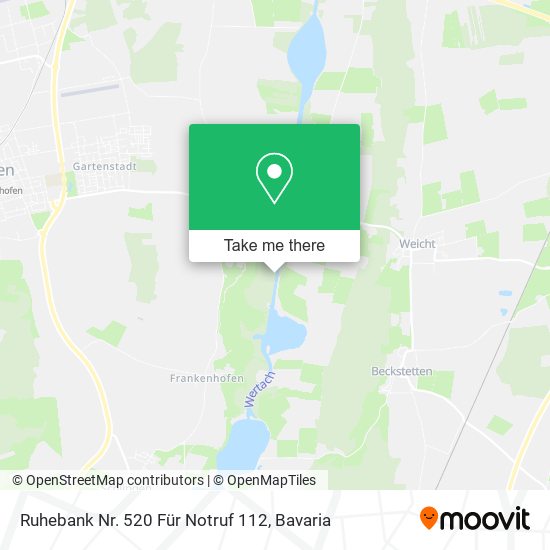 Ruhebank Nr. 520 Für Notruf 112 map