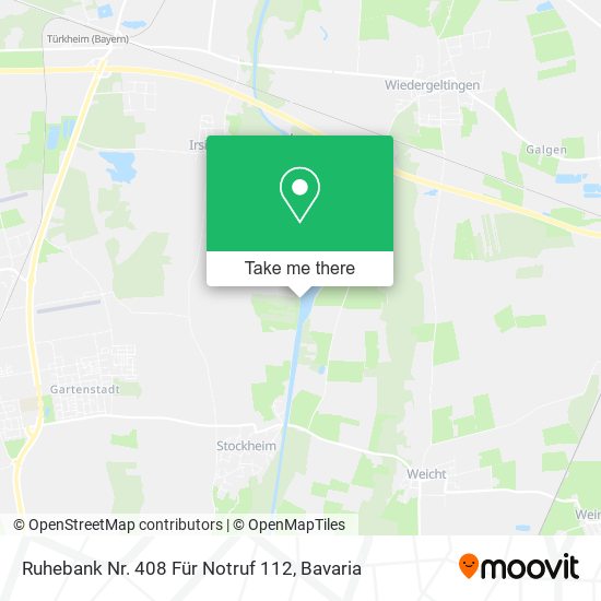 Ruhebank Nr. 408 Für Notruf 112 map