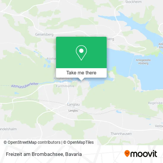 Карта Freizeit am Brombachsee
