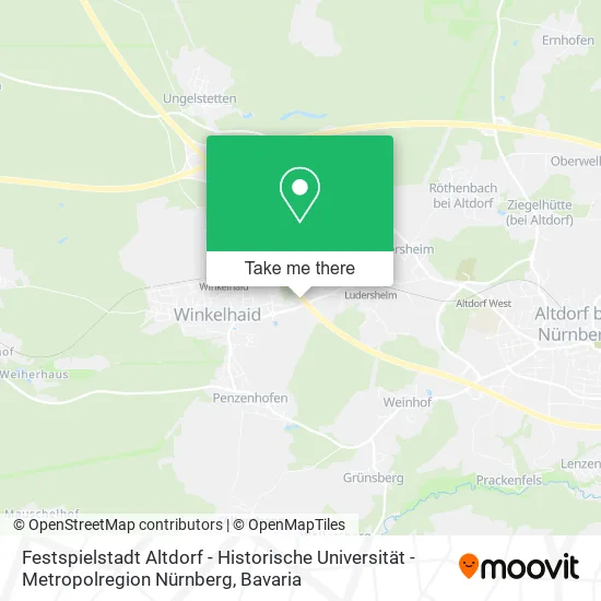 Festspielstadt Altdorf - Historische Universität - Metropolregion Nürnberg map