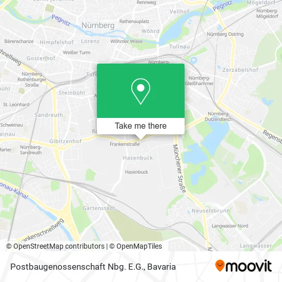 Карта Postbaugenossenschaft Nbg. E.G.