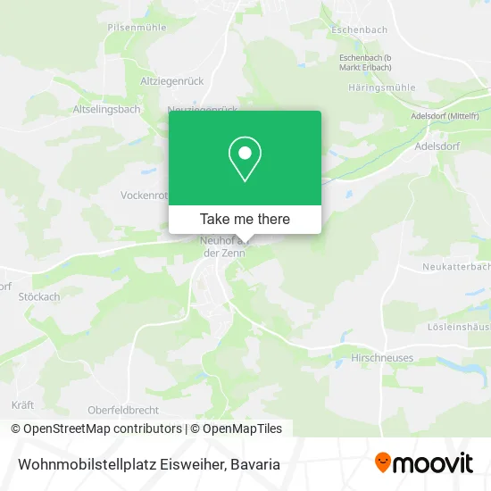 Карта Wohnmobilstellplatz Eisweiher