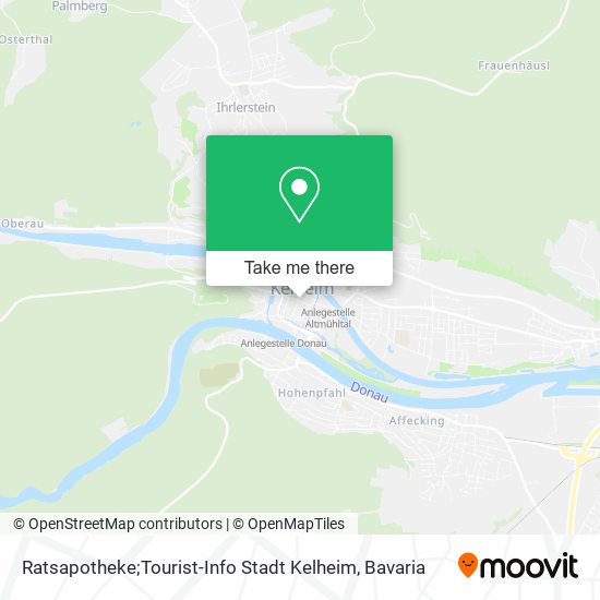 Ratsapotheke;Tourist-Info Stadt Kelheim map