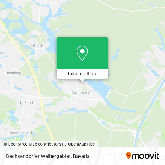 Карта Dechsendorfer Weihergebiet