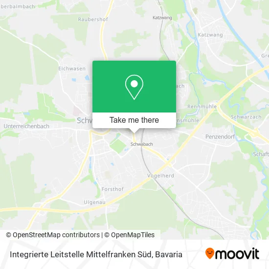 Карта Integrierte Leitstelle Mittelfranken Süd