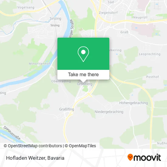 Карта Hofladen Weitzer