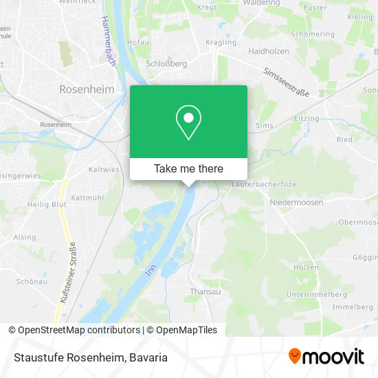 Карта Staustufe Rosenheim