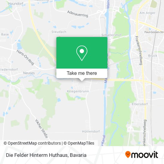 Карта Die Felder Hinterm Huthaus