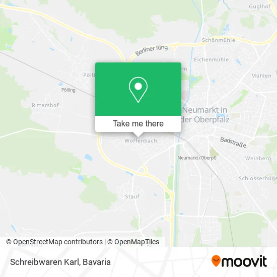 Карта Schreibwaren Karl