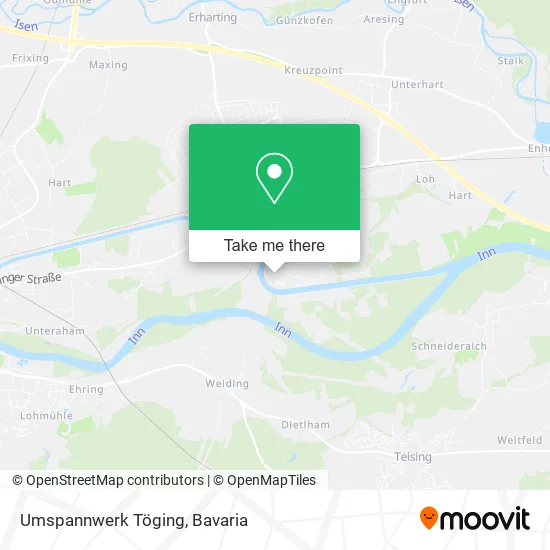 Карта Umspannwerk Töging