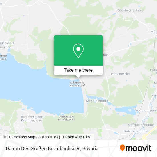 Damm Des Großen Brombachsees map