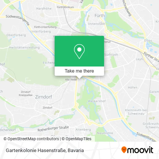 Карта Gartenkolonie Hasenstraße