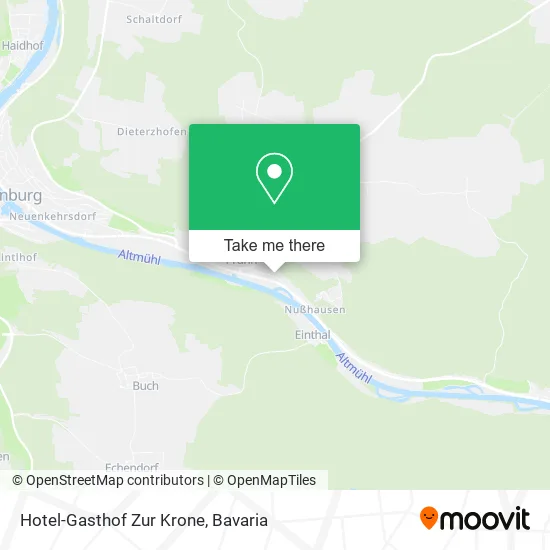 Карта Hotel-Gasthof Zur Krone