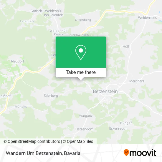 Карта Wandern Um Betzenstein