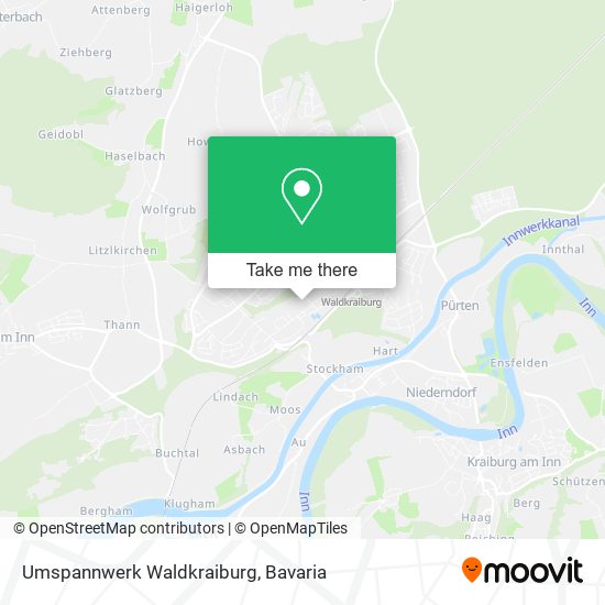 Umspannwerk Waldkraiburg map
