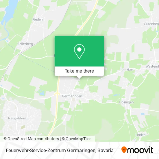 Карта Feuerwehr-Service-Zentrum Germaringen
