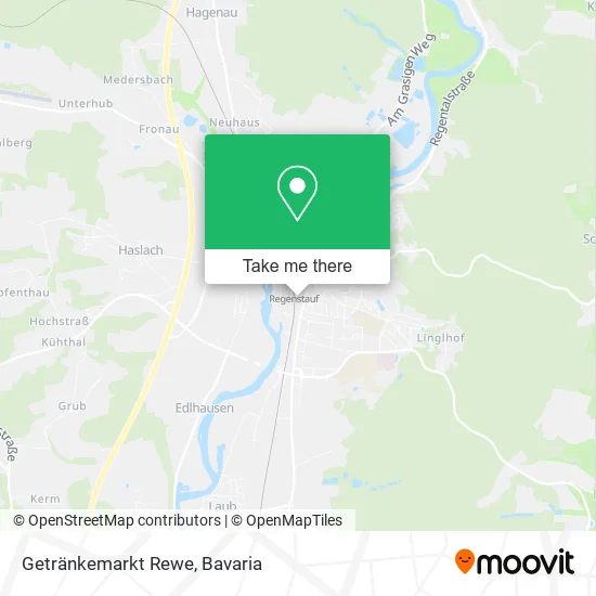 Карта Getränkemarkt Rewe