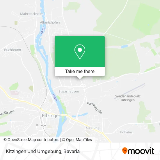 Карта Kitzingen Und Umgebung