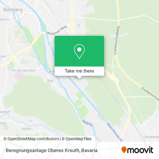 Карта Beregnungsanlage Oberes Kreuth