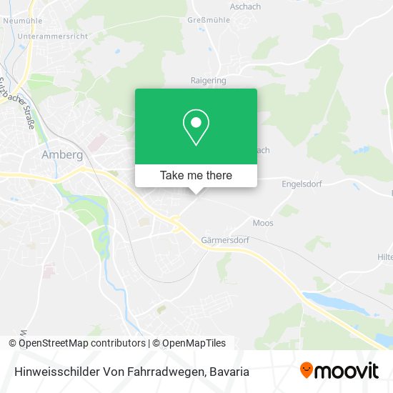 Hinweisschilder Von Fahrradwegen map