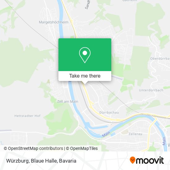 Würzburg, Blaue Halle map
