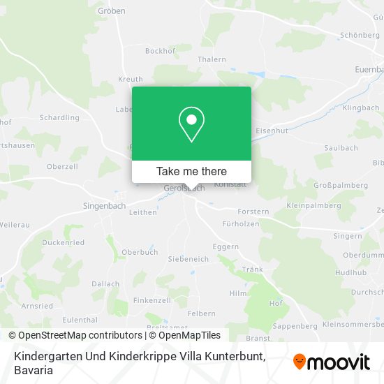 Kindergarten Und Kinderkrippe Villa Kunterbunt map